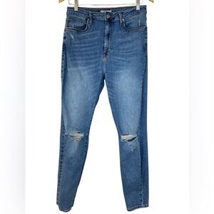 Forever 21 High Rise Stretch Distressed Skinny Jeans Size 31